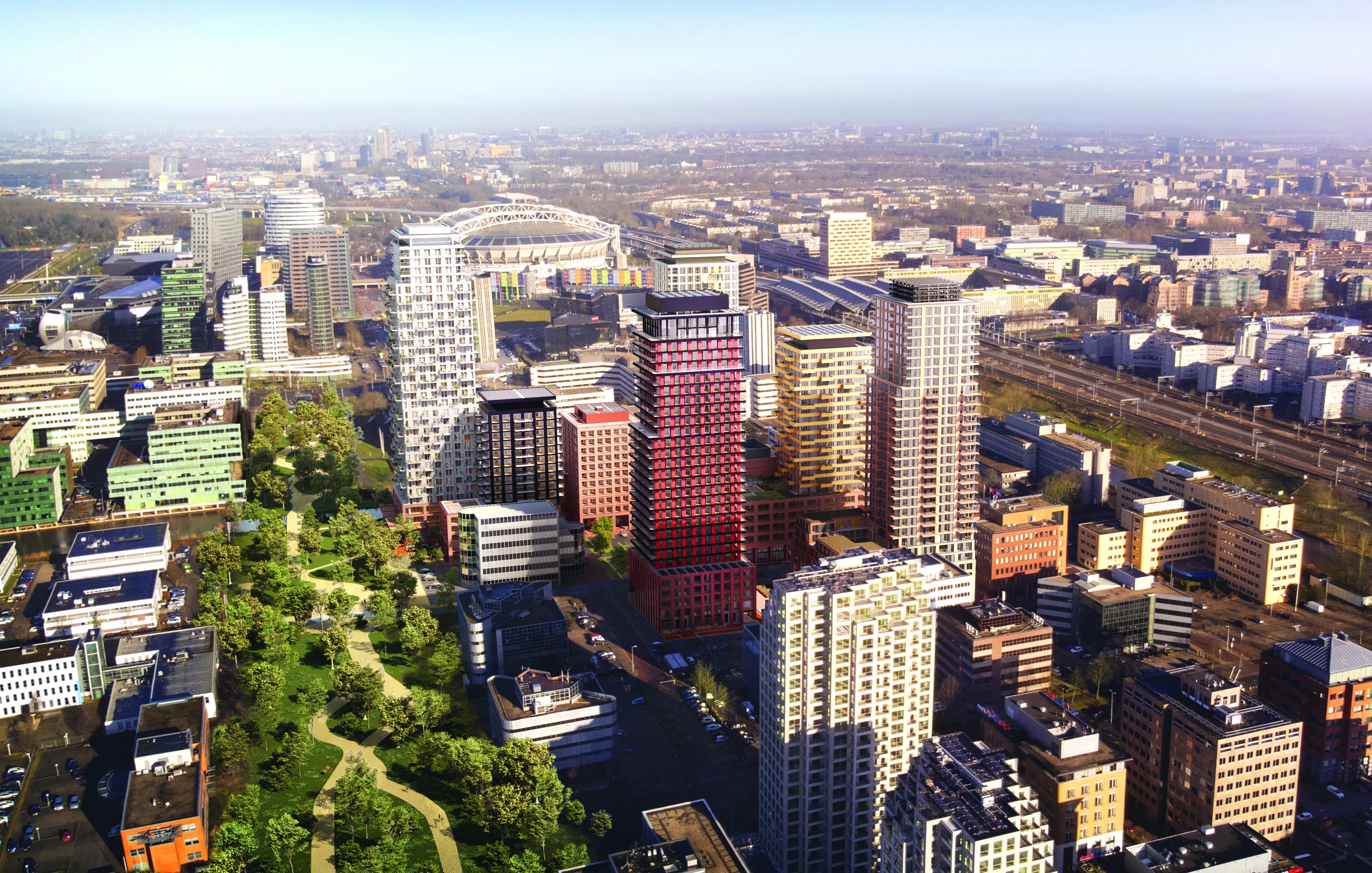 Hondsrugpark Amsterdam-Zuidoost aerial view